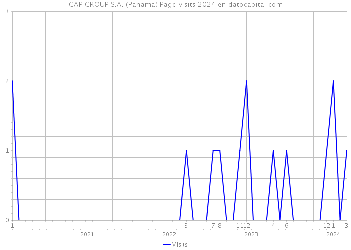 GAP GROUP S.A. (Panama) Page visits 2024 