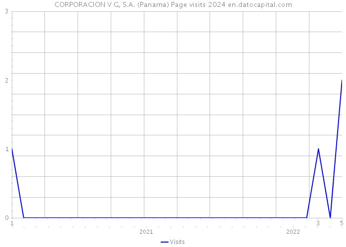 CORPORACION V G, S.A. (Panama) Page visits 2024 