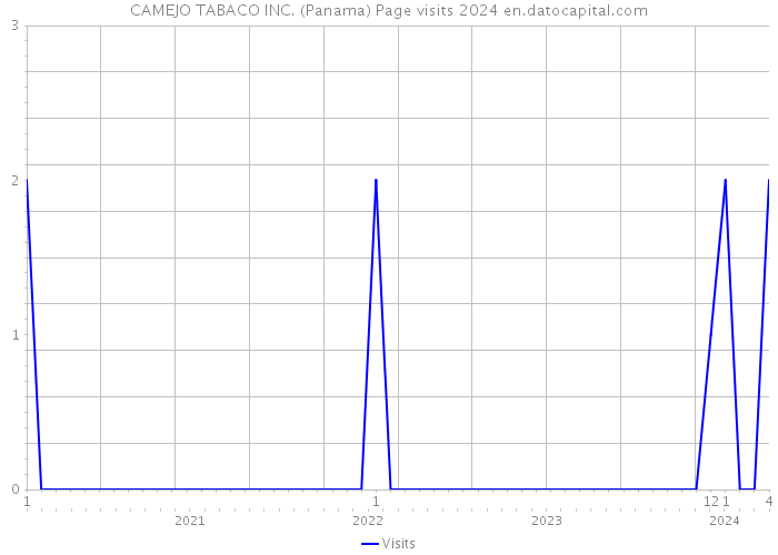 CAMEJO TABACO INC. (Panama) Page visits 2024 