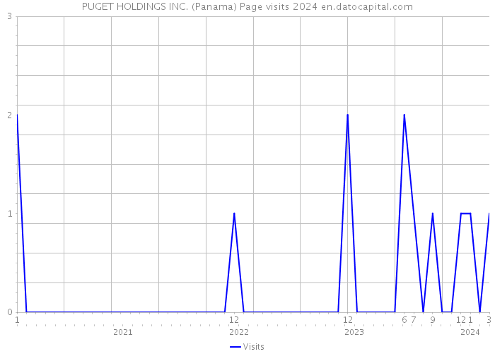 PUGET HOLDINGS INC. (Panama) Page visits 2024 