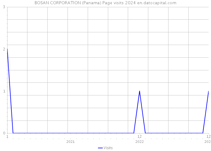 BOSAN CORPORATION (Panama) Page visits 2024 