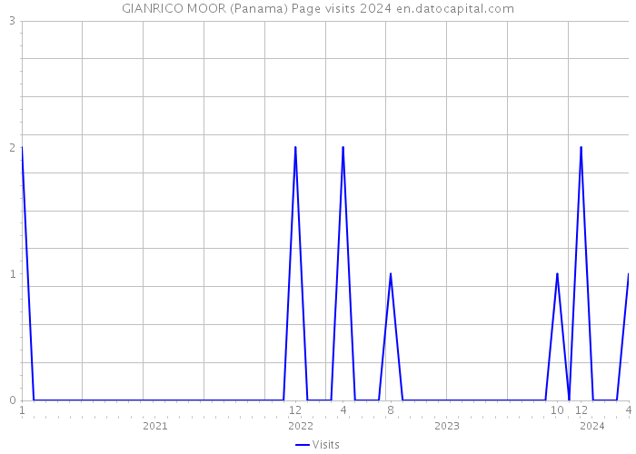 GIANRICO MOOR (Panama) Page visits 2024 