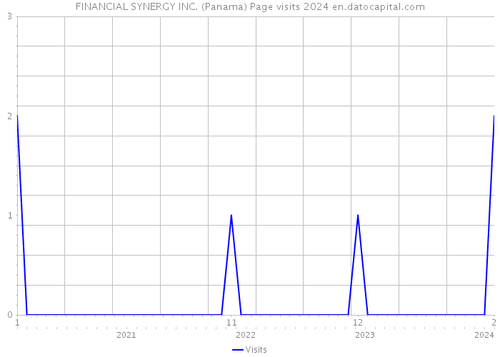 FINANCIAL SYNERGY INC. (Panama) Page visits 2024 