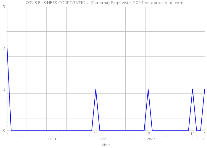 LOTUS BUSINESS CORPORATION. (Panama) Page visits 2024 