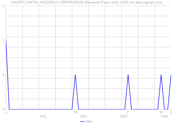 GIANTS CAPITAL HOLDINGS CORPORATION (Panama) Page visits 2024 
