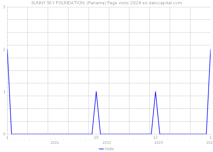 SUNNY SKY FOUNDATION. (Panama) Page visits 2024 