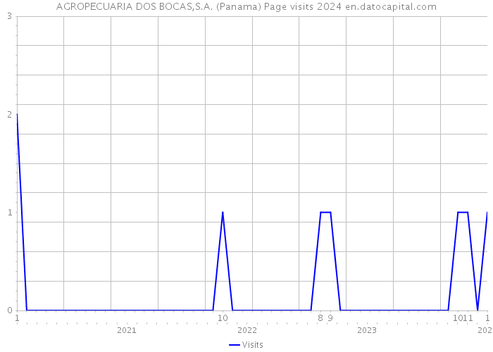 AGROPECUARIA DOS BOCAS,S.A. (Panama) Page visits 2024 