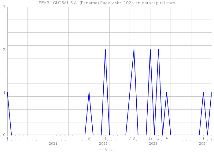 PEARL GLOBAL S.A. (Panama) Page visits 2024 
