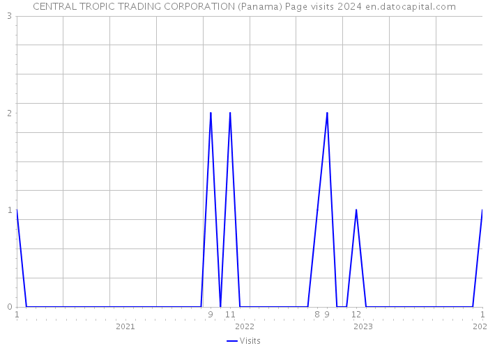 CENTRAL TROPIC TRADING CORPORATION (Panama) Page visits 2024 