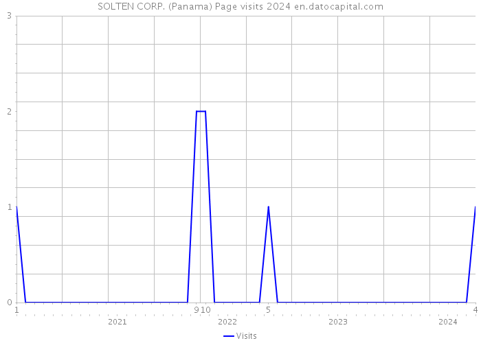 SOLTEN CORP. (Panama) Page visits 2024 
