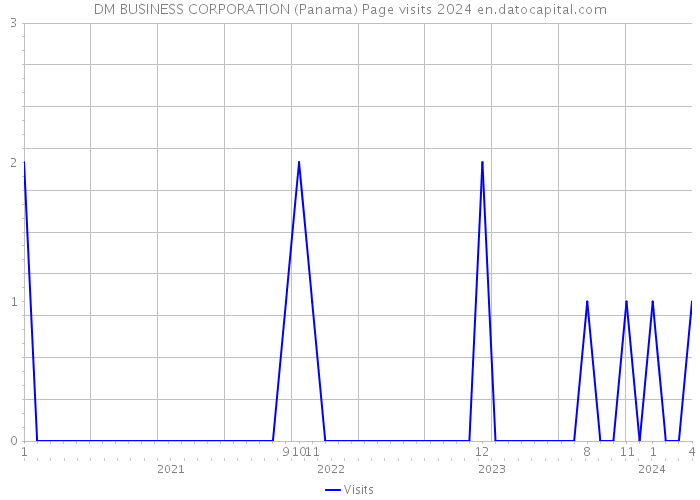DM BUSINESS CORPORATION (Panama) Page visits 2024 