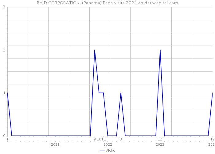 RAID CORPORATION. (Panama) Page visits 2024 