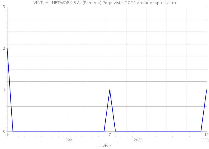 VIRTUAL NETWORK S.A. (Panama) Page visits 2024 