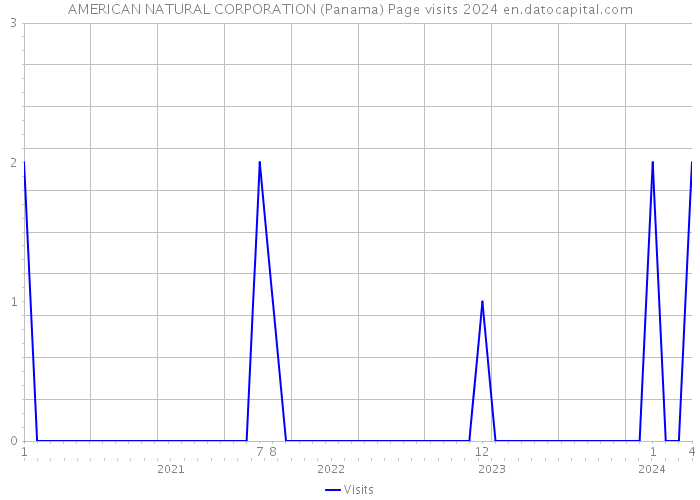 AMERICAN NATURAL CORPORATION (Panama) Page visits 2024 