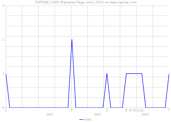 TOPSIDE CORP (Panama) Page visits 2024 