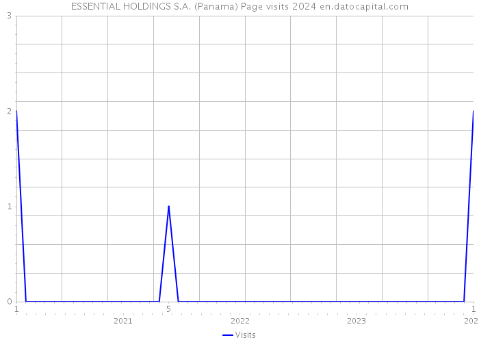 ESSENTIAL HOLDINGS S.A. (Panama) Page visits 2024 