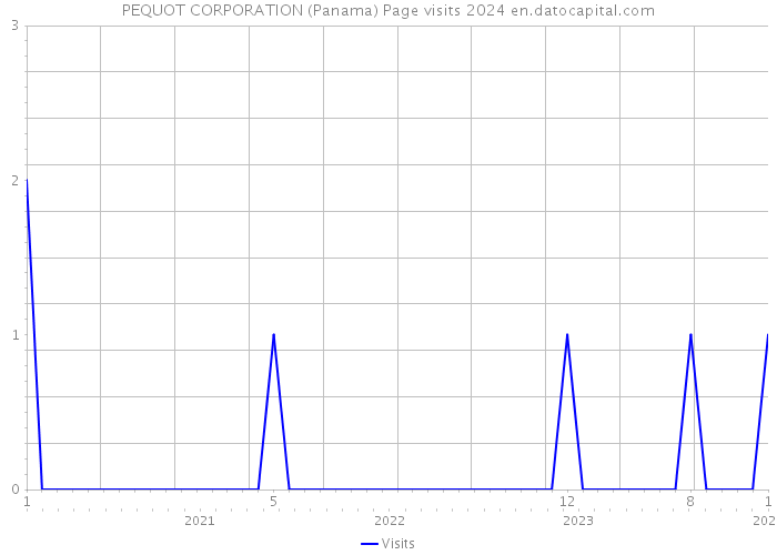 PEQUOT CORPORATION (Panama) Page visits 2024 