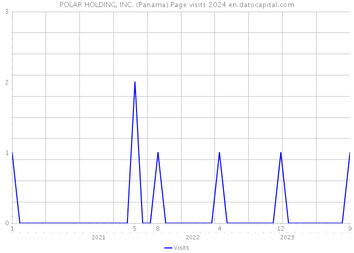 POLAR HOLDING, INC. (Panama) Page visits 2024 
