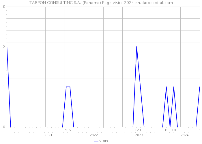 TARPON CONSULTING S.A. (Panama) Page visits 2024 