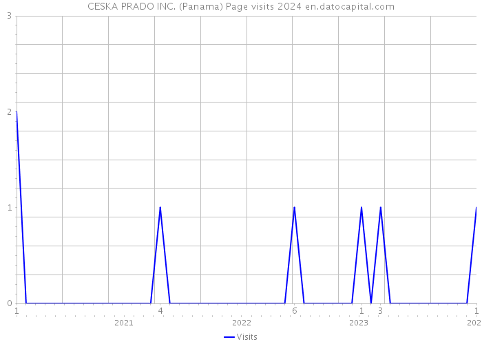 CESKA PRADO INC. (Panama) Page visits 2024 
