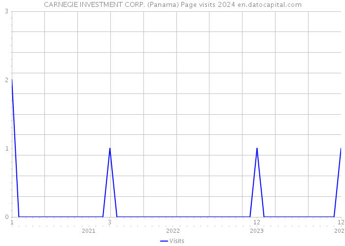 CARNEGIE INVESTMENT CORP. (Panama) Page visits 2024 