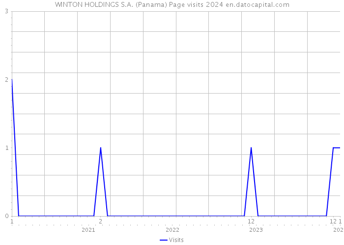 WINTON HOLDINGS S.A. (Panama) Page visits 2024 