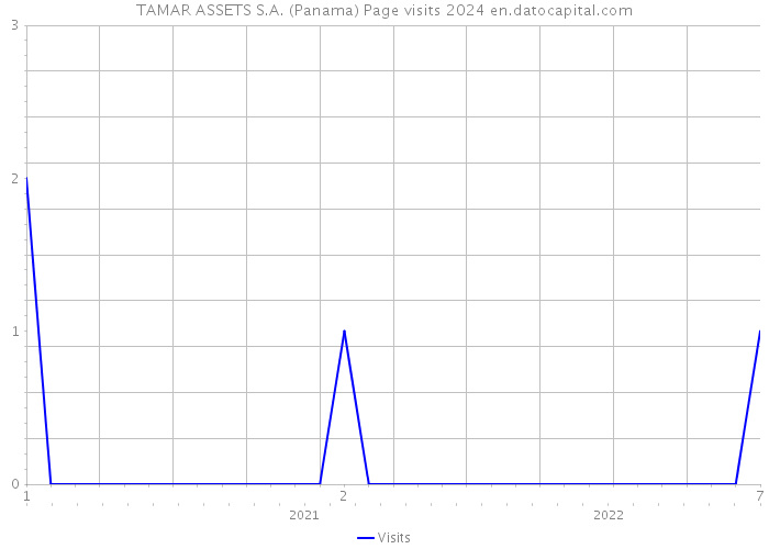 TAMAR ASSETS S.A. (Panama) Page visits 2024 