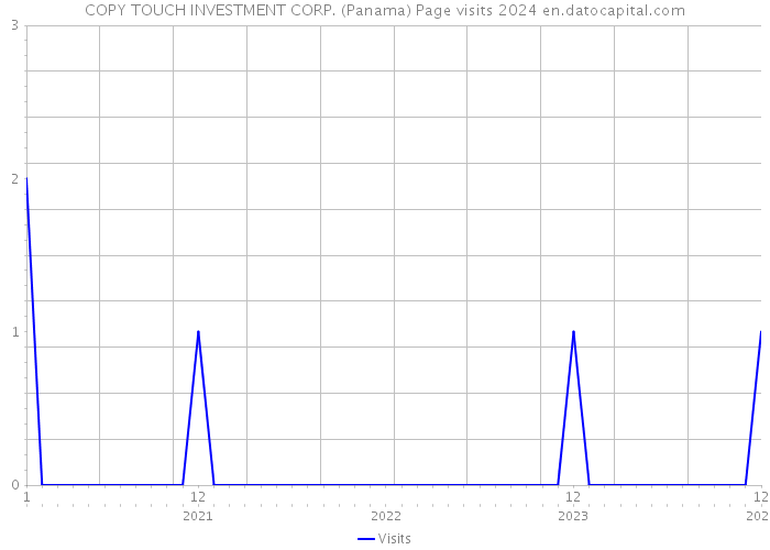 COPY TOUCH INVESTMENT CORP. (Panama) Page visits 2024 