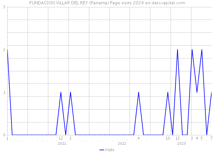 FUNDACION VILLAR DEL REY (Panama) Page visits 2024 