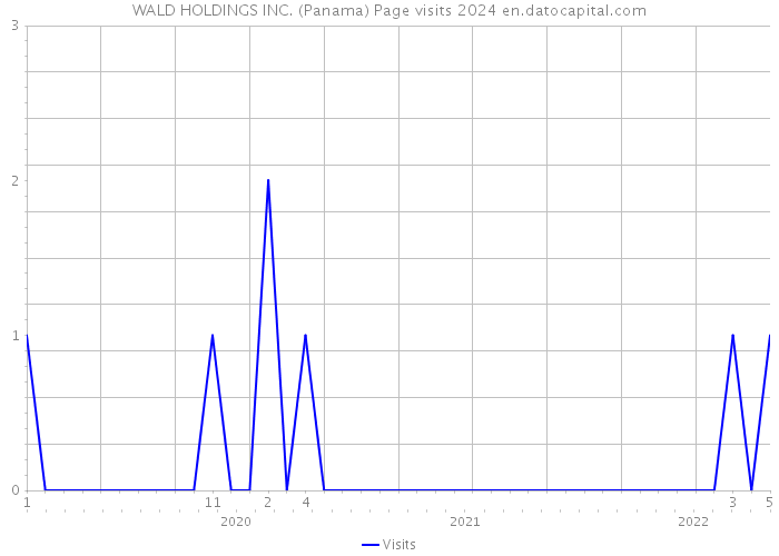 WALD HOLDINGS INC. (Panama) Page visits 2024 