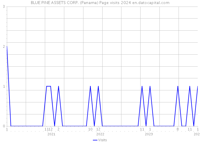 BLUE PINE ASSETS CORP. (Panama) Page visits 2024 