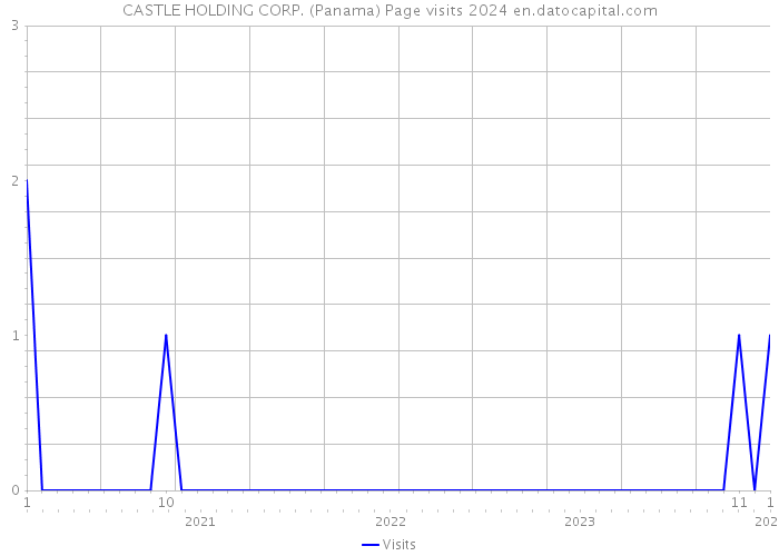 CASTLE HOLDING CORP. (Panama) Page visits 2024 