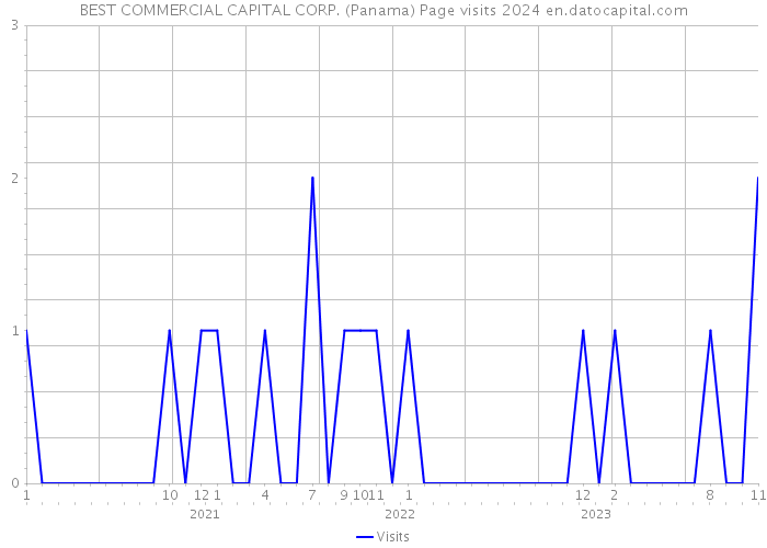 BEST COMMERCIAL CAPITAL CORP. (Panama) Page visits 2024 