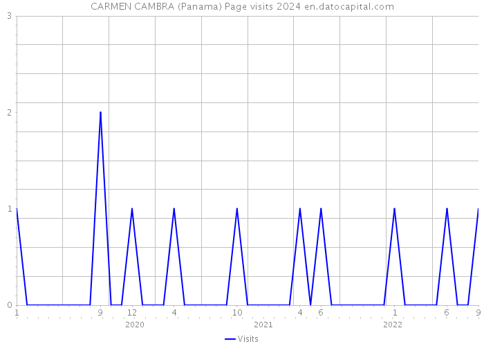 CARMEN CAMBRA (Panama) Page visits 2024 