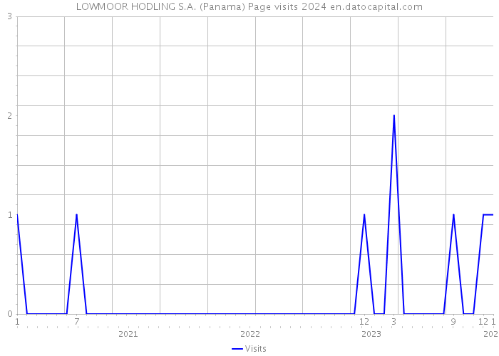 LOWMOOR HODLING S.A. (Panama) Page visits 2024 