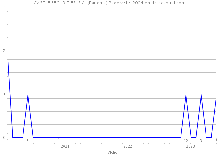 CASTLE SECURITIES, S.A. (Panama) Page visits 2024 