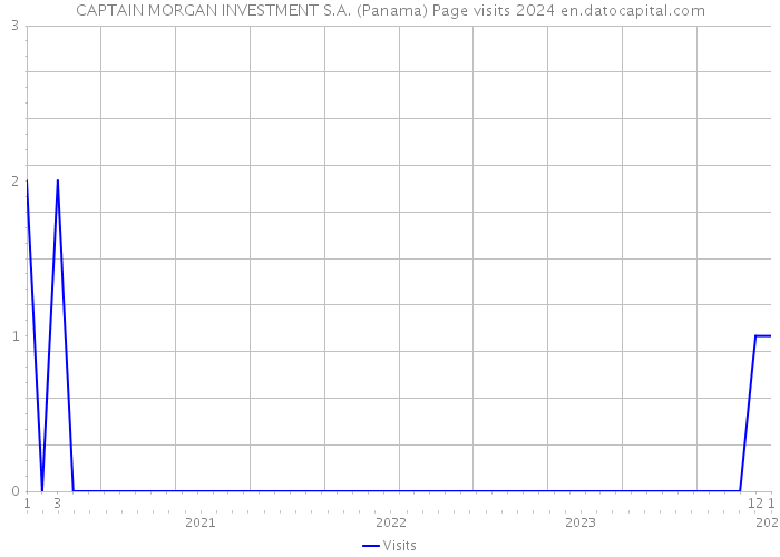 CAPTAIN MORGAN INVESTMENT S.A. (Panama) Page visits 2024 
