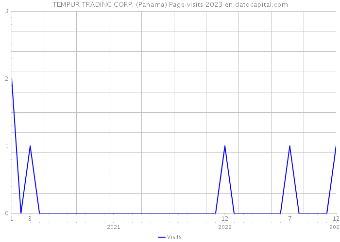 TEMPUR TRADING CORP. (Panama) Page visits 2023 