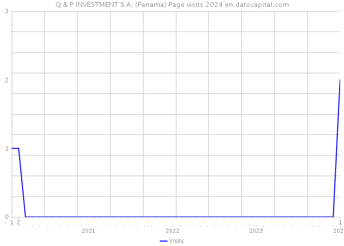 Q & P INVESTMENT S.A. (Panama) Page visits 2024 