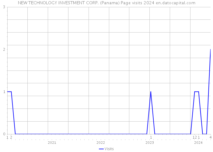NEW TECHNOLOGY INVESTMENT CORP. (Panama) Page visits 2024 