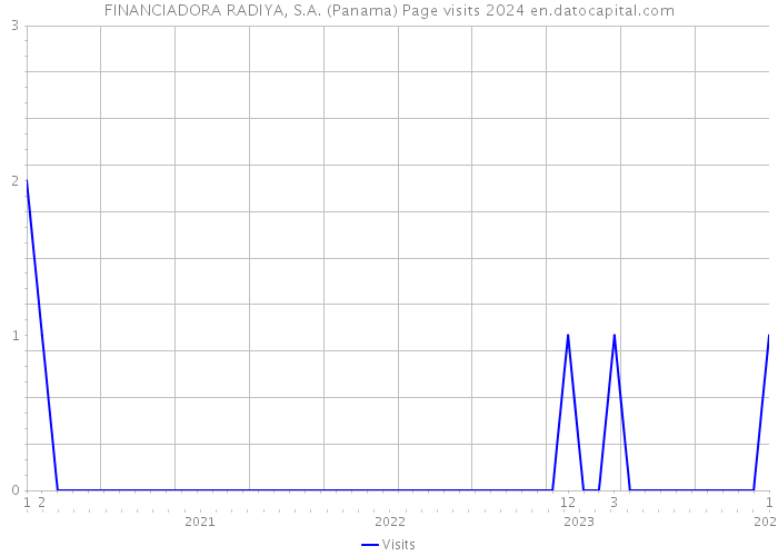 FINANCIADORA RADIYA, S.A. (Panama) Page visits 2024 