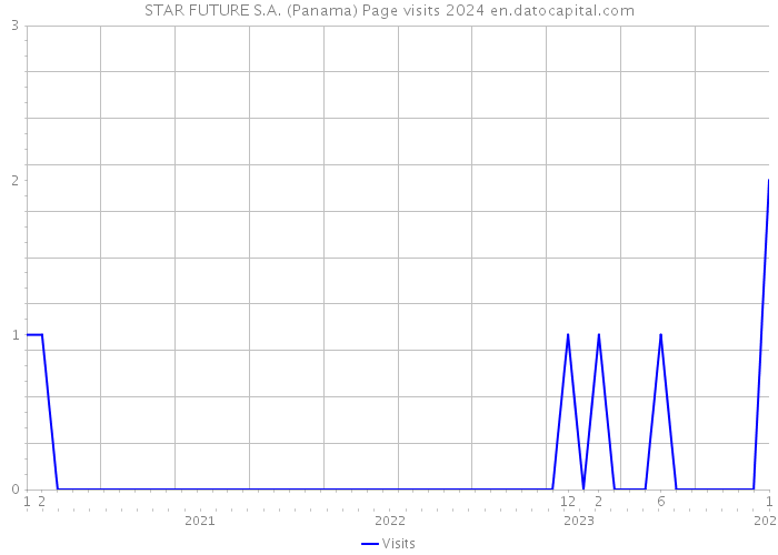STAR FUTURE S.A. (Panama) Page visits 2024 