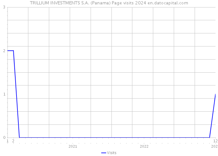 TRILLIUM INVESTMENTS S.A. (Panama) Page visits 2024 
