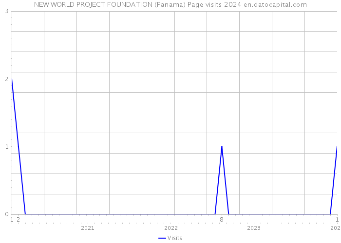 NEW WORLD PROJECT FOUNDATION (Panama) Page visits 2024 