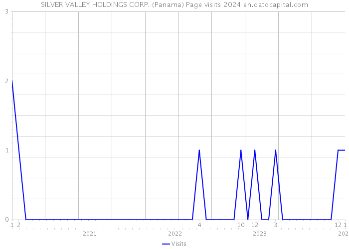 SILVER VALLEY HOLDINGS CORP. (Panama) Page visits 2024 