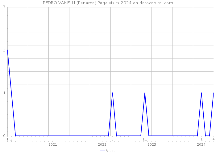 PEDRO VANELLI (Panama) Page visits 2024 