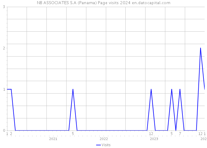 NB ASSOCIATES S.A (Panama) Page visits 2024 