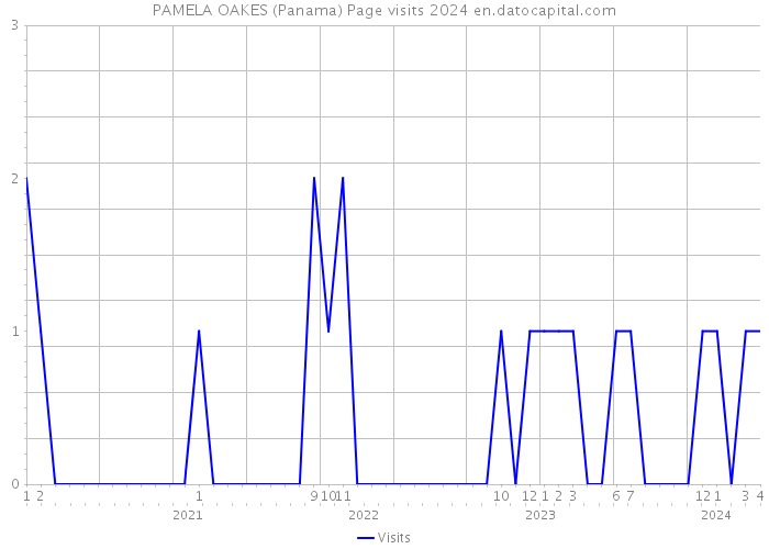 PAMELA OAKES (Panama) Page visits 2024 