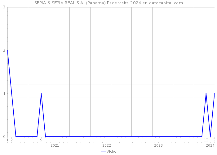 SEPIA & SEPIA REAL S.A. (Panama) Page visits 2024 