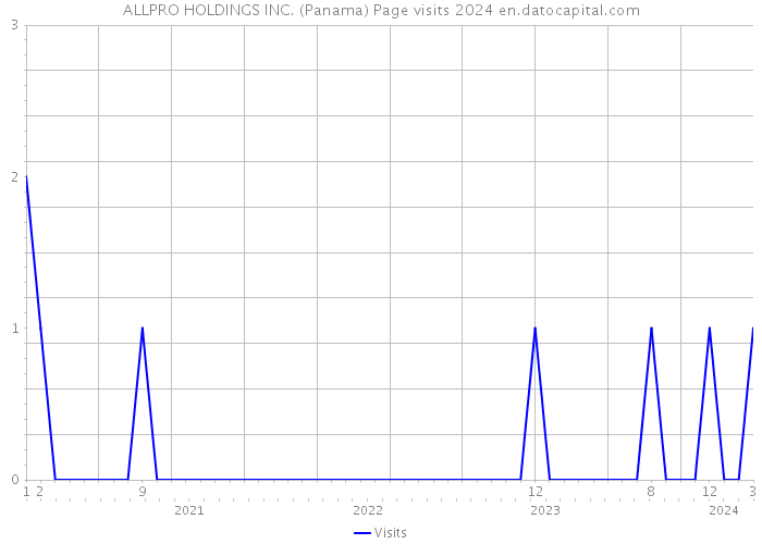 ALLPRO HOLDINGS INC. (Panama) Page visits 2024 